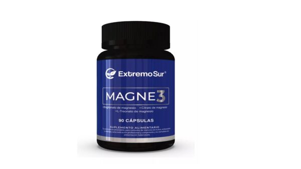 Magne3. Magnesio Bisglicinato, L-treonato, Citrato de magnesio
