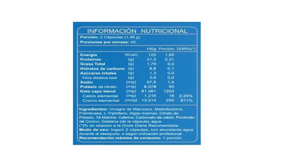 Keto Blue 90 cápsulas