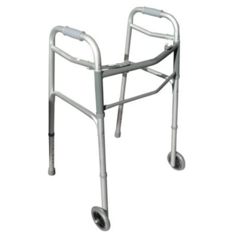 Andador Burrito Ortopédico Aluminio Plegable Con 2 Ruedas